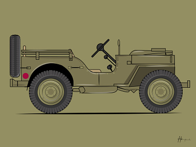 willy jeep Mb illustration creative design flat design flatdesign graphic design illustration jeep vector vectorart