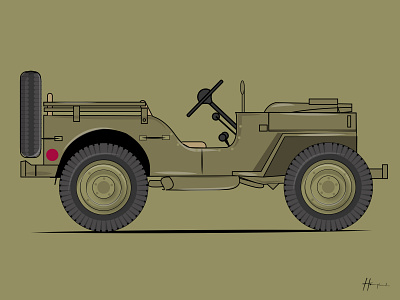 willy jeep Mb illustration