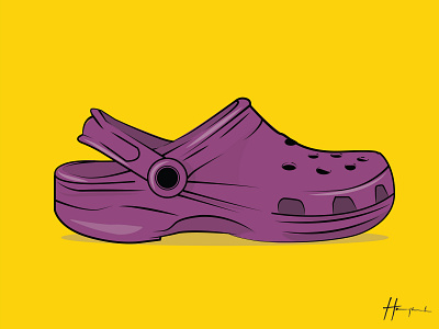 crocs slippers ILLUSTRATION DESIGN creative design flat design flatdesign illustration vectorart