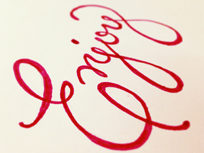 Enjoy doodle enjoy hand lettering marker practice type