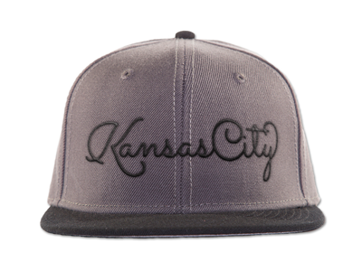 Kansas City Hat ball cap baseball cap design embroidered embroidery hat kansas city lettering type typography