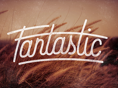 Fantastic fantastic hand illustrator lettered lettering type