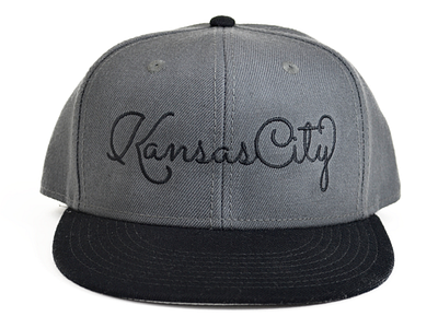 Kansas City Hat IRL ball cap baseball cap design embroidered embroidery hat kansas city lettering type typography
