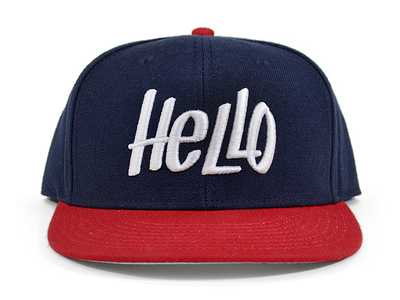 Hello Hat IRL ball cap baseball cap design embroidered embroidery hat kansas city lettering type typography