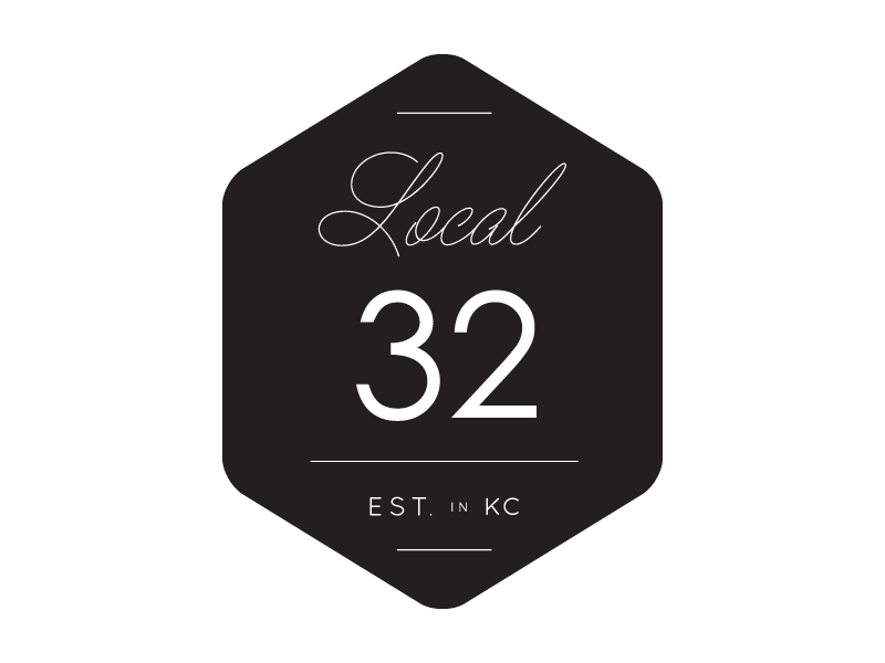 LOCAL 32 - Logo Concepts black and white color concept design geometric graphic logo toypography type