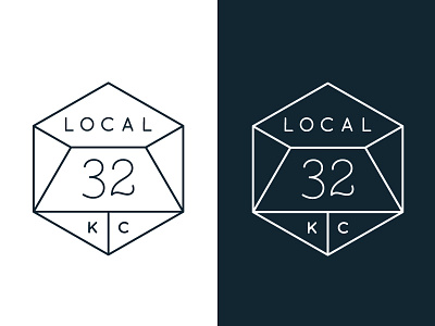 LOCAL 32 Branding black and white color concept design geometric graphic logo toypography type