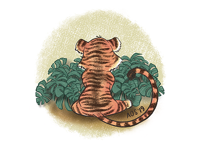 Another Tiger animals cub doodle drawing hand drawn illustration illustrator sketchbook tiger wild animals