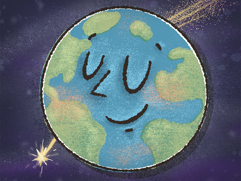 Happy Earth Day, Dribbblers! earth tones hand drawn illustration hand drawn nature quick sketch doodle illustrator illustration drawing earth earth day
