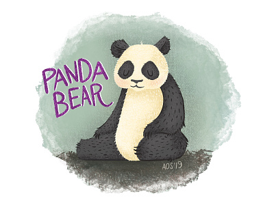 P is for Panda animal animal alphabet animal illustration digital illustration doodle drawing illustration illustrator panda