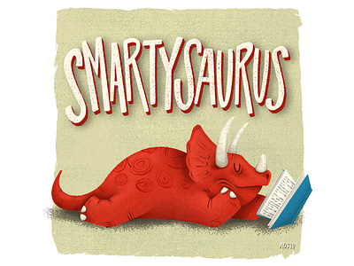 Smarysaurus - Fixed doodle drawing final hand drawn illustration illustrator