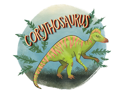 C is for Corythosaurus alphabet series corythosaurus dino dino alphabet dinosaur dinosaur alphabet doodle drawing hand drawn illustration illustrator