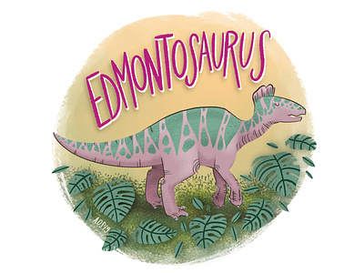 E is for Edmontosaurus