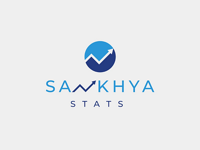 Sankhya Stats logo design clean design elegant icon logo minimal