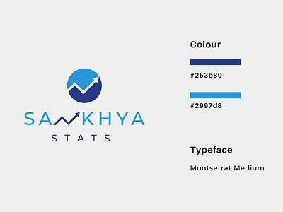 Sankhya Stats logo design clean design logo minimal