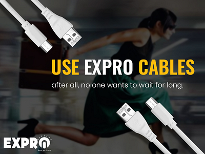 Expro cables advertisement clean design minimal simple