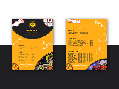 Ayo dogor it Restaurant menu design graphic menu menu design