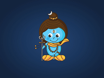 Baby Shiva Illustration 1/2 design graphic design illustration minimal