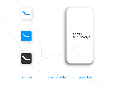 Shristi Careerways Branding (7/12) adobe brand brand design brand identity branding branding design business design designer dribbble graphic graphic design illustrator inspiration logo logo design logo designer minimal photoshop vector