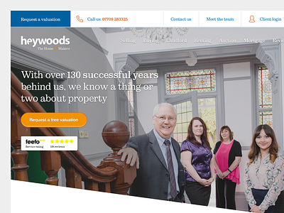 Heywoods Estate Agents - Website Redesign estateagent realestate redesign residential responsive ui ux website