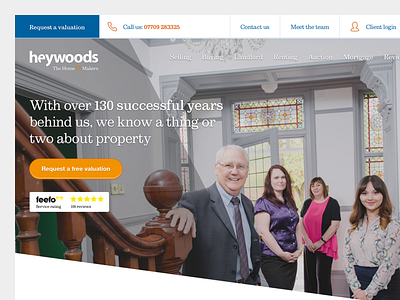 Heywoods Estate Agents - Website Redesign