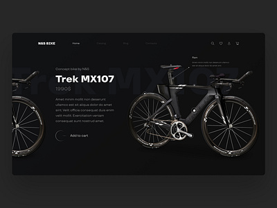 Bike Online Store bike bycicle design minimal online shop online store store typography ui ux website