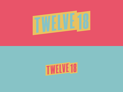Twelve18 Motion Graphics Logotype brand identity branding colorful design flat graphic design illustrator logo logo design logotype minimal retro logo typography vector visual identity