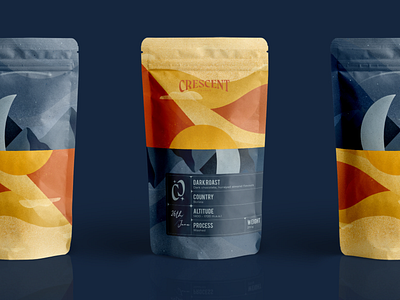 Crescent Coffee Packaging Design