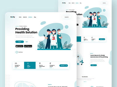 Landing page design 3d branding clinic design doctor figma fitness flat health healthcare hospital illustration landing page medicine minimal ui ux web website