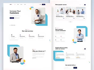 Landing page design - agency