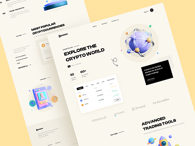 Crypto currency - Landing page design