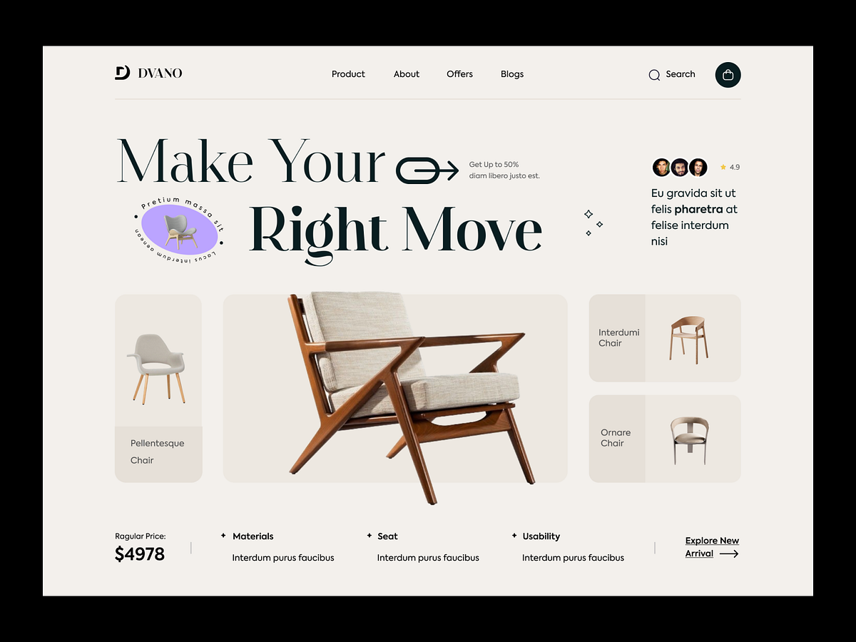 Furniture Store site Design by Arafat Sadik on Dribbble