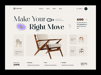 Furniture Store Website Design