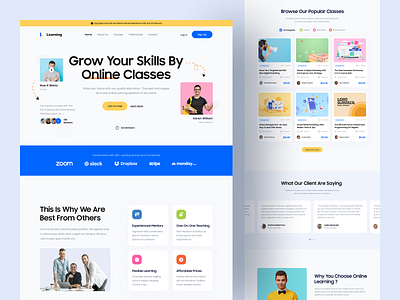 E-Learning Platform Landing Page