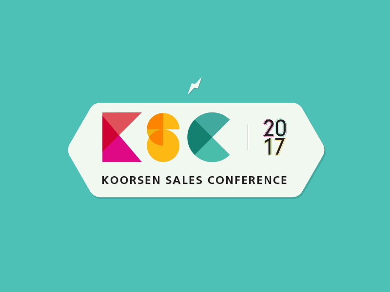 Koorsen Sales Conference 2017 Logo 2017 branding clean conference logo mark modern power type