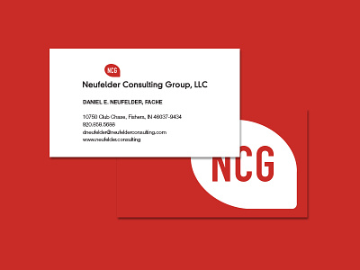 NCG Business Card business business cards card cards chat bubble design edge graphic luxe print printed red