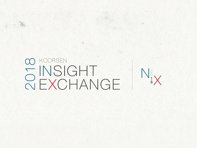 Insight Exchange Conference Logo 2018 branding clean conference design logo mark minimal nx sales thin