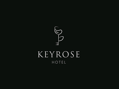Key rose 5 branding design illustrator logo minimal typography