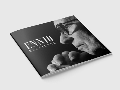 Ennio Morricone Brochure catalogue design illustrator indesign minimal photoshop typography ui