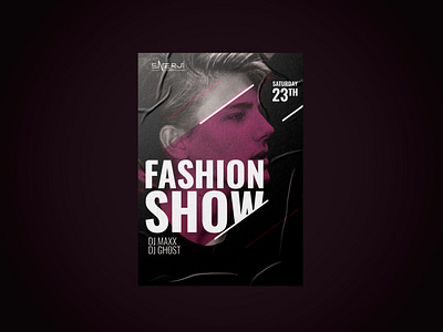 Poster for fashion show design illustrator indesign minimal photoshop poster typography vector