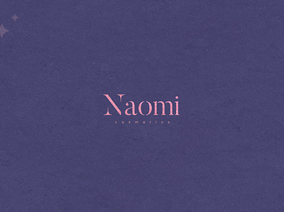 Naomi Cosmetics Branding branding design illustration illustrator logo minimal photoshop typography vector
