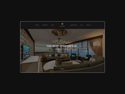 Port Baku Residences Website design minimal responsive ui ux web