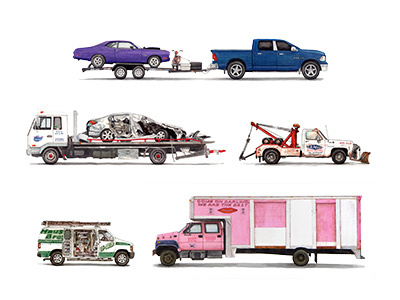 Trucks and Trailers drawing tow trailers trucks watercolor