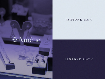 Amélie Joias branding design diamonds jewel jewelry logo logotype store visual identity