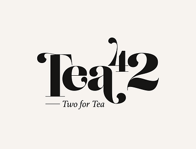 Tea42 Logo Design branding identity logo logodesign type typography