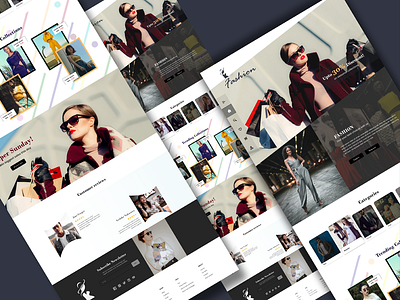 Fashion Website Landing Page ui design