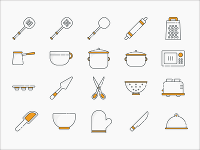 Cooking & Baking Icon Set baking cooking icon set icons