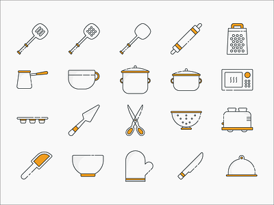 Cooking & Baking Icon Set baking cooking icon set icons