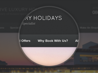 Luxury Holidays black luxury menu texture