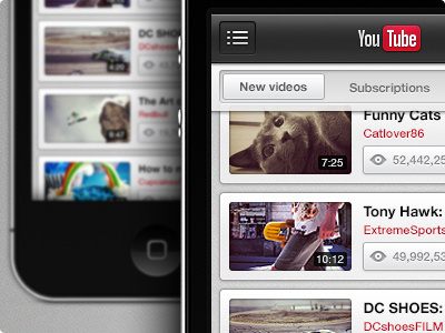 YouTube iPhone app interaction ios iphone video youtube