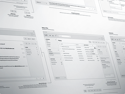 Mac Chat Application Wireframes